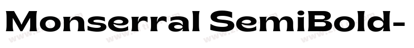 Monserral SemiBold字体转换